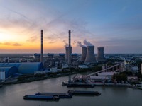 The exterior view of Huaneng Power Plant in Huai'an, China, on September 28, 2024. (