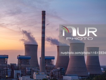 The exterior view of Huaneng Power Plant in Huai'an, China, on September 28, 2024. (