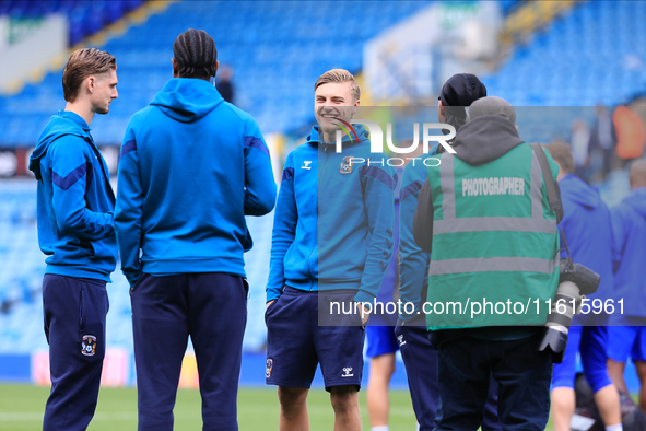 Coventry City before the Sky Bet Championship match between Leeds United and Coventry City at Elland Road in Leeds, England, on September 28...