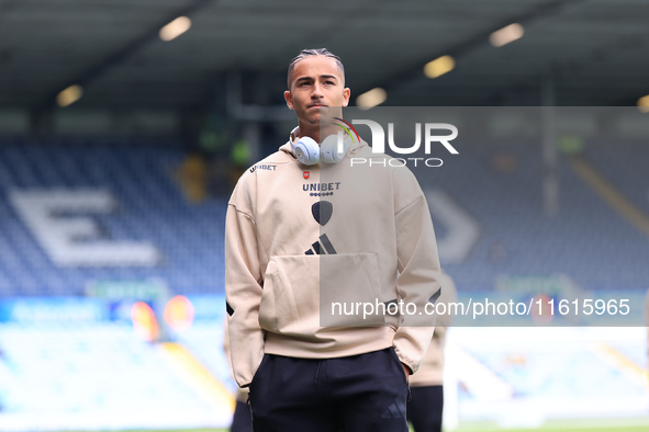 Mateo Joseph (Leeds United) before the Sky Bet Championship match between Leeds United and Coventry City at Elland Road in Leeds, England, o...