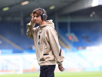 Brenden Aaronson (Leeds United) before the Sky Bet Championship match between Leeds United and Coventry City at Elland Road in Leeds, Englan...