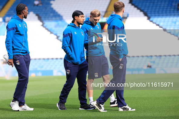 Coventry City before the Sky Bet Championship match between Leeds United and Coventry City at Elland Road in Leeds, England, on September 28...