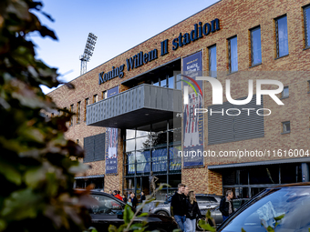 Stadium overview during the match Willem II vs. PSV at the Koning Willem II stadium for the Dutch Eredivisie season 2024-2025 in Tilburg, Ne...