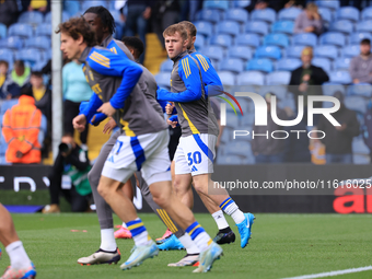 Joe Gelhardt (Leeds United) before the Sky Bet Championship match between Leeds United and Coventry City at Elland Road in Leeds, England, o...