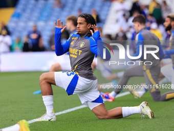 Isaac Schmidt (Leeds United) before the Sky Bet Championship match between Leeds United and Coventry City at Elland Road in Leeds, England,...