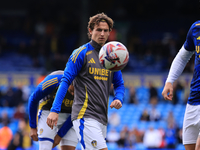 Brenden Aaronson (Leeds United) before the Sky Bet Championship match between Leeds United and Coventry City at Elland Road in Leeds, Englan...