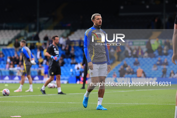 Ethan Ampadu (Leeds United) before the Sky Bet Championship match between Leeds United and Coventry City at Elland Road in Leeds, England, o...