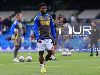 Largie Ramazani (Leeds United) before the Sky Bet Championship match between Leeds United and Coventry City at Elland Road in Leeds, England...