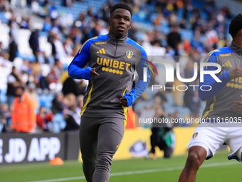 Wilfried Gnonto (Leeds United) before the Sky Bet Championship match between Leeds United and Coventry City at Elland Road in Leeds, England...