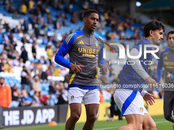 Junior Firpo (Leeds United) before the Sky Bet Championship match between Leeds United and Coventry City at Elland Road in Leeds, England, o...