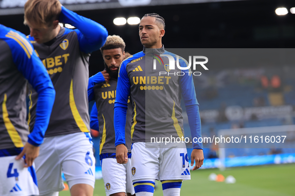 Mateo Joseph (Leeds United) before the Sky Bet Championship match between Leeds United and Coventry City at Elland Road in Leeds, England, o...