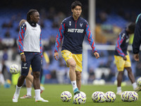 Daichi Kamada #18 of Crystal Palace F.C. during the Premier League match between Everton and Crystal Palace at Goodison Park in Liverpool, E...