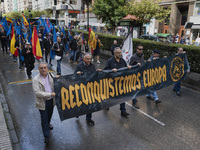 The Alfonso I Association organizes a demonstration under the motto ''Let's reconquer Europe at all levels'' that goes through the main stre...