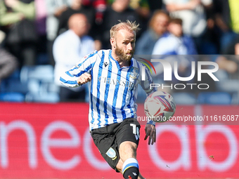 Barry Bannan of Sheffield Wednesday is in action during the Sky Bet Championship match between Sheffield Wednesday and West Bromwich Albion...