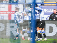 Sheffield Wednesday celebrate the opening goal claimed by #18, Marvin Johnson of Sheffield Wednesday (possible own goal) during the Sky Bet...