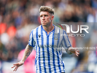 Josh Windass of Sheffield Wednesday celebrates his goal during the Sky Bet Championship match between Sheffield Wednesday and West Bromwich...