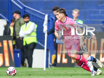 Tom Fellows of WBA attempts to break away from his man during the Sky Bet Championship match between Sheffield Wednesday and West Bromwich A...