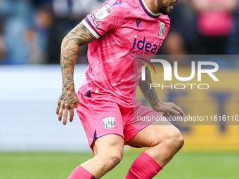 #27, Alex Mowatt of WBA on the ball during the Sky Bet Championship match between Sheffield Wednesday and West Bromwich Albion at Hillsborou...