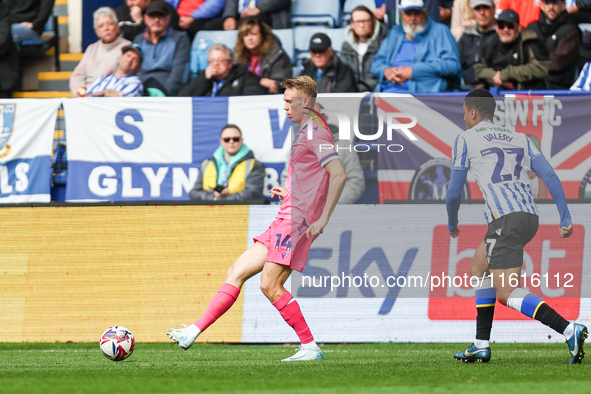 #14, Torbjorn Heggem of WBA, in action during the Sky Bet Championship match between Sheffield Wednesday and West Bromwich Albion at Hillsbo...