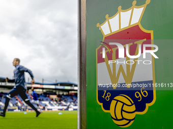 Willem II warms up during the match Willem II vs. PSV at the Koning Willem II stadium for the Dutch Eredivisie season 2024-2025 in Tilburg,...