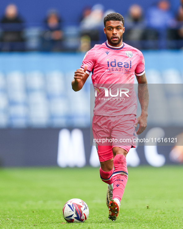 Darnell Furlong of WBA is in action during the Sky Bet Championship match between Sheffield Wednesday and West Bromwich Albion at Hillsborou...