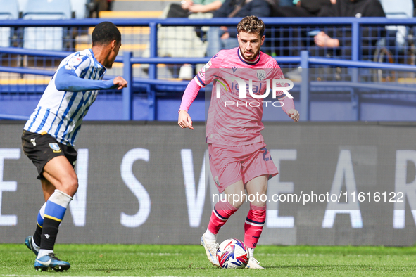 #22, Mikey Johnston of WBA is in attacking action during the Sky Bet Championship match between Sheffield Wednesday and West Bromwich Albion...