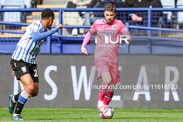 #22, Mikey Johnston of WBA is in attacking action during the Sky Bet Championship match between Sheffield Wednesday and West Bromwich Albion...