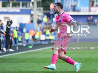 Alex Mowatt of WBA celebrates his goal during the Sky Bet Championship match between Sheffield Wednesday and West Bromwich Albion at Hillsbo...