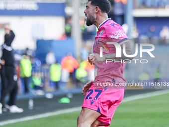 Alex Mowatt of WBA celebrates his goal during the Sky Bet Championship match between Sheffield Wednesday and West Bromwich Albion at Hillsbo...