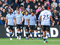 Sheffield Wednesday reset following goal #3, which gives them the victory during the Sky Bet Championship match between Sheffield Wednesday...