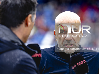 PSV Eindhoven trainer Peter Bosz during the match Willem II vs. PSV at the Koning Willem II stadium for the Dutch Eredivisie season 2024-202...