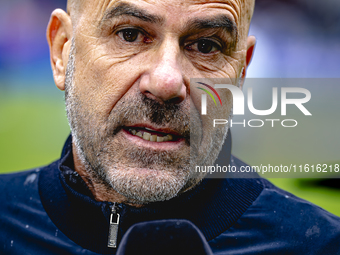 PSV Eindhoven trainer Peter Bosz during the match Willem II vs. PSV at the Koning Willem II stadium for the Dutch Eredivisie season 2024-202...