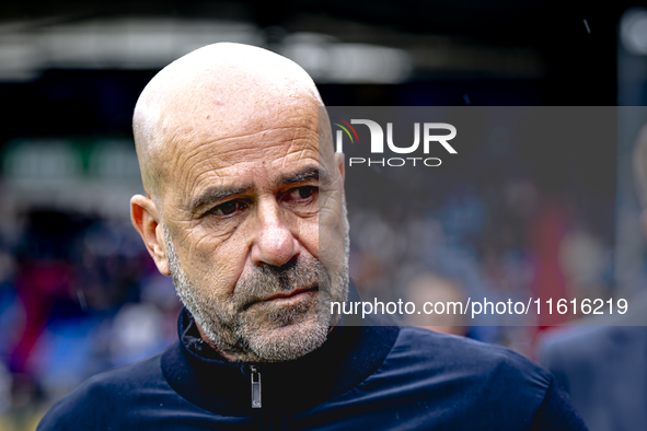 PSV Eindhoven trainer Peter Bosz during the match Willem II vs. PSV at the Koning Willem II stadium for the Dutch Eredivisie season 2024-202...