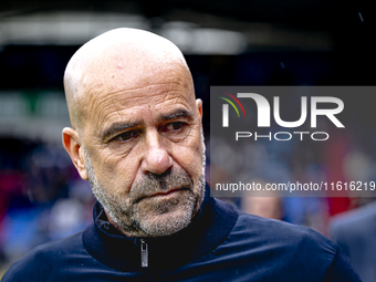 PSV Eindhoven trainer Peter Bosz during the match Willem II vs. PSV at the Koning Willem II stadium for the Dutch Eredivisie season 2024-202...