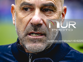 PSV Eindhoven trainer Peter Bosz during the match Willem II vs. PSV at the Koning Willem II stadium for the Dutch Eredivisie season 2024-202...