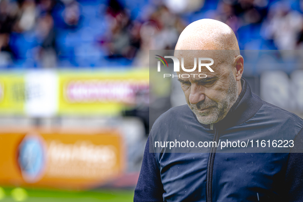 PSV Eindhoven trainer Peter Bosz during the match Willem II vs. PSV at the Koning Willem II stadium for the Dutch Eredivisie season 2024-202...