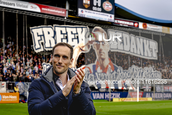 Freek Heerkens, a former Willem II player, during the match between Willem II and PSV at the Koning Willem II stadium for the Dutch Eredivis...