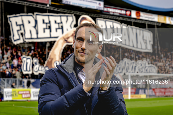 Freek Heerkens, a former Willem II player, during the match between Willem II and PSV at the Koning Willem II stadium for the Dutch Eredivis...