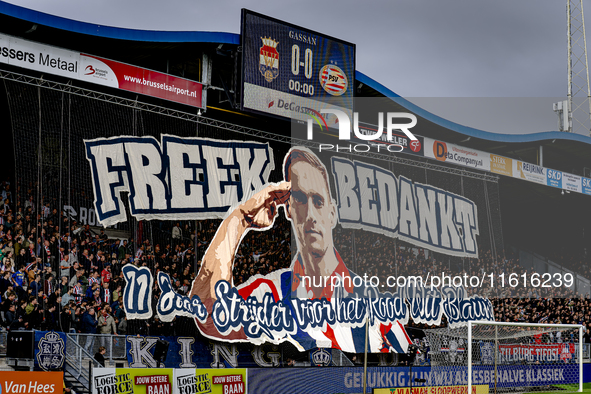 Freek Heerkens, a former Willem II player, during the match between Willem II and PSV at the Koning Willem II stadium for the Dutch Eredivis...