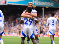 Wilfried Gnonto (Leeds United) scores his team's first goal during the Sky Bet Championship match between Leeds United and Coventry City at...