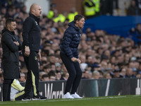 Crystal Palace F.C. manager Oliver gesticulates during the Premier League match between Everton and Crystal Palace at Goodison Park in Liver...