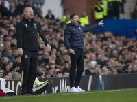 Crystal Palace F.C. manager Oliver gesticulates during the Premier League match between Everton and Crystal Palace at Goodison Park in Liver...