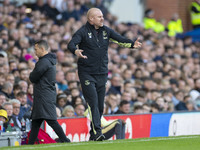 Everton F.C. manager Sean Dyche during the Premier League match between Everton and Crystal Palace at Goodison Park in Liverpool, England, o...