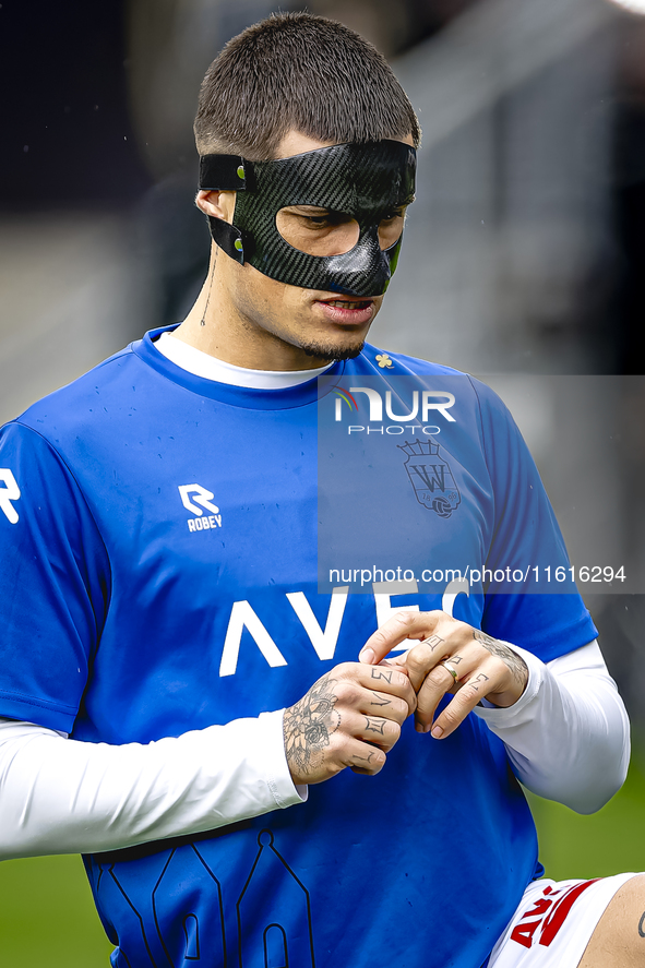 Willem II defender Mickael Tirpan during the match Willem II vs. PSV at the Koning Willem II stadium for the Dutch Eredivisie season 2024-20...