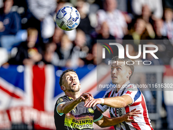 PSV Eindhoven forward Ivan Perisic and Willem II defender Runar Thor Sigurgeirsson during the match Willem II vs. PSV at the Koning Willem I...