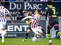 PSV Eindhoven defender Matteo Dams and Willem II forward Nick Doodeman during the match Willem II vs. PSV at the Koning Willem II stadium fo...