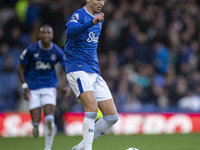 During the Premier League match between Everton and Crystal Palace at Goodison Park in Liverpool, England, on September 28, 2024. (