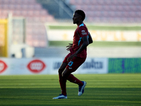 Zuniga Farid of Gzira United is in action during the Malta 360 Sports Premier League soccer match between Floriana and Gzira United at the N...