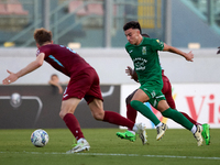 Carlo Zammit Lonardelli of Floriana is in action during the Malta 360 Sports Premier League soccer match between Floriana and Gzira United a...