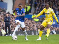 Ashley Young #18 of Everton F.C. is in action during the Premier League match between Everton and Crystal Palace at Goodison Park in Liverpo...